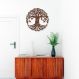 Quadro Escultura Mandala Árvore da Vida 2 60x60 Marrom
