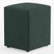 Puff Quadrado Decorativo L02 Sala de Estar Linho Verde - Lyam Decor