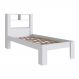 Cama Solteiro Com Cabeceira Funcional 111X214cm Branco PRODDY