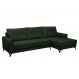 Image of Sofá 5 Lugares Heros com Chaise Direito Veludo Verde FE691UP62EABMOB