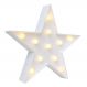 Luminária LED Abajur Luz Decoracão Modelo Estrela Branca