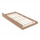 Cama auxiliar MDP CM8008 Amendoa G69 - Gran Belo
