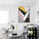 Quadro Arte em Estilhaços Gold 86x60 Filete Marrom