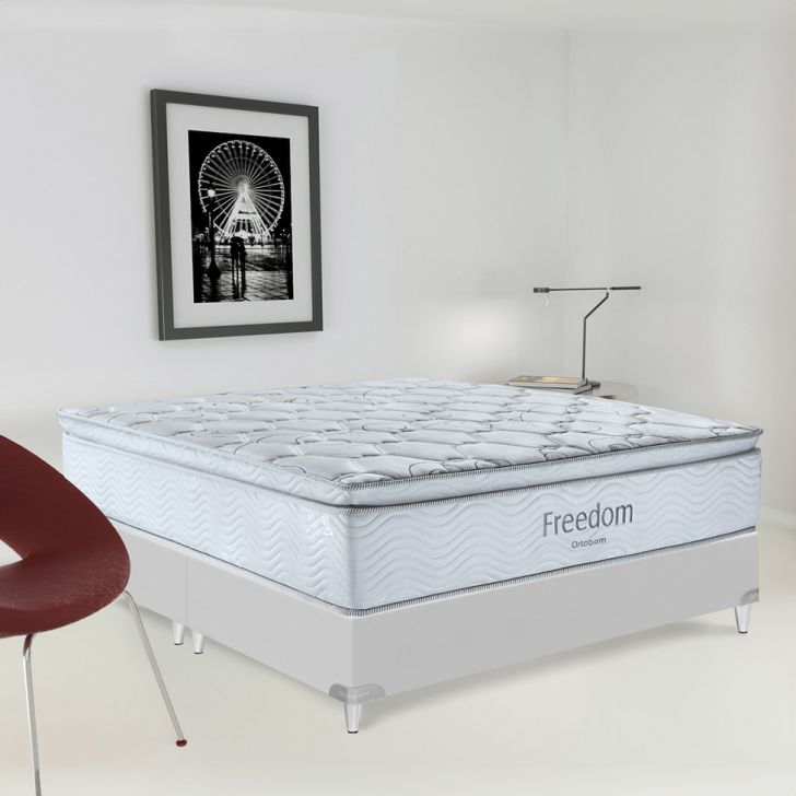 Colchão King Molas Ensacada Freedom (32x193x203) Branco
