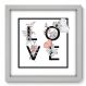 Quadro Decorativo - Love - 33cm x 33cm - 007qnrbb