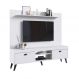 Conjunto Home Theater Rack e Painel Setubal Branco- Art In Moveis