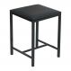 Banqueta Estofada 31cm com Aço Carbono Multimóveis CR25291 Preto