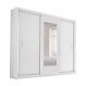 Imagem do Guarda-Roupa Casal com Espelho Bahia 3PT 4GV Branco Guarda-Roupa Casal com Espelho Bahia 3PT 4GV Branco