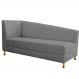 Recamier Valéria 140cm Lado Direito Corano Cinza - Amarena Móveis