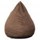 Puff Confort Pera Suede Marrom Claro 90 cm