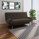 sofá cama 1,80m Íris Suede Marrom Adonai Estofados
