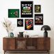 Kit 6 Quadros Decorativos Bilhar Sinuca