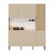 Armário de Cozinha Compacta 8 Portas e 1 Gaveta 161cm Dacar Freijó/Vanilla - Pallazio