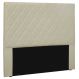 Cabeceira Estofada Cama Box Casal King Size Esmeralda 195cm Corano Bege - Desk Design
