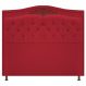 Cabeceira Estofada Yasmim 195 cm King Size Suede Vermelho - Amarena Móveis