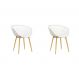 Conjunto com 2 Cadeiras Clarice Branco