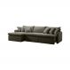 Sofa Cama Retratil Confort Linho 2,58m Lindecor cor Grafite
