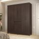 Conjunto Guarda Roupa 8 Portas e Cabeceira Luxure Cafe Touch