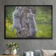 Quadro Decorativo Gatinhos na Árvore-34x49Cm