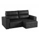 Image of Sofá 3 Lugares Retrátil e Reclinável Roma Couro Preto 224 cm MO895UP52HDRMOB