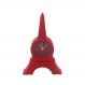 Relógio de Mesa Torre Eiffel Emborrachado Vermelho 12x8x2cm