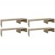 Kit 04 Suportes Para Monitor Stand Home Office Lap 90 cm L03 Amadeirado - Lyam