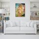 Quadro The Birth of Venus Tattooed 100x70 Filete Marrom