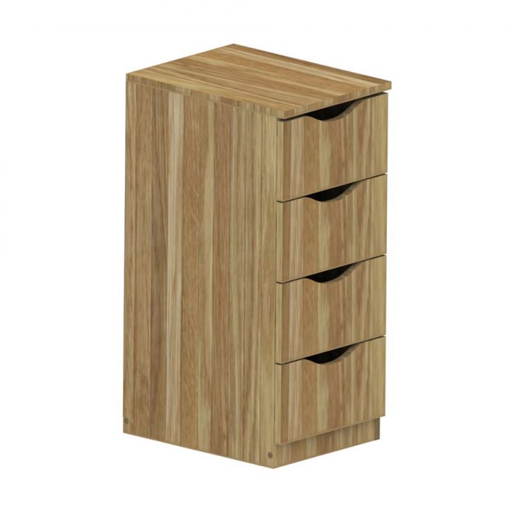 Gaveteiro Workspace 4 Gavetas Mel