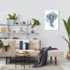Quadro Bubble Elefante 43x30 Caixa Branco
