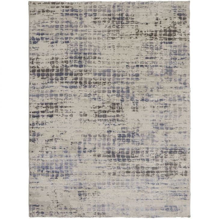 Tapete Rimma Square Retangular Veludo (150x200) Cinza