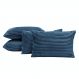Kit 04 Almofadas Cheias Velvet Bariloche Manta Flannel 60cm x 30cm - Marinho