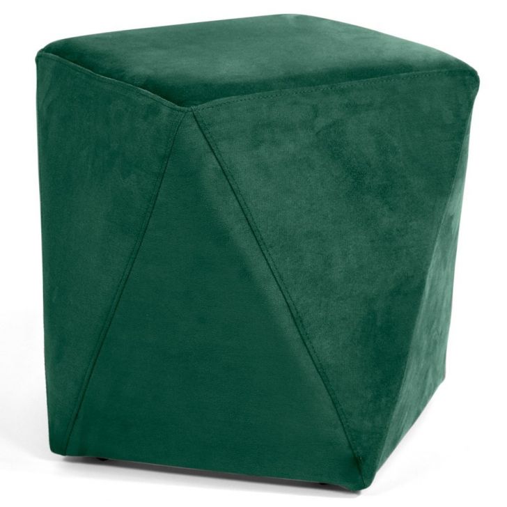 Puff Decorativo Ametista B-303 Veludo Verde - Domi