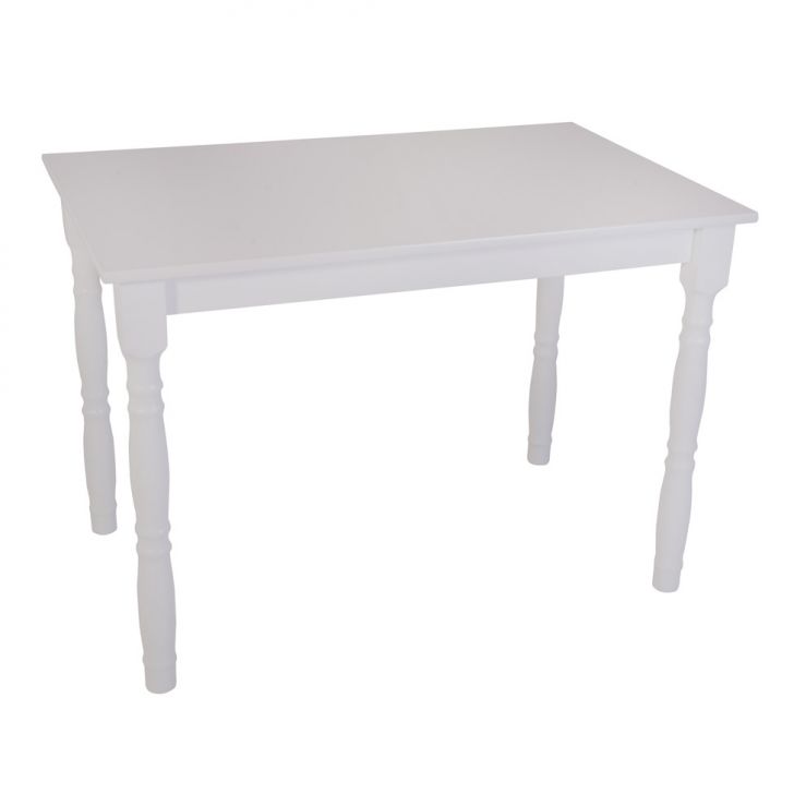 Mesa de Jantar Retangular Dalas Branco 110 cm