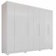 Guarda Roupa MDP 8 Portas 4 Gavetas 8 Pés Branco