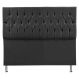 Cabeceira Casal 1,40m Madrid Suede Cinza - Pallazio
