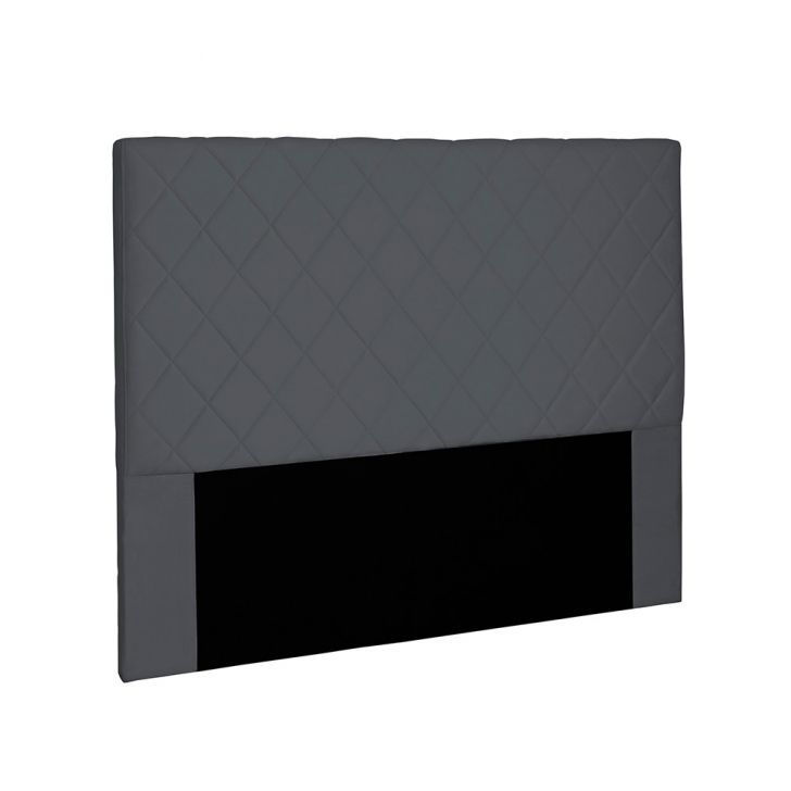 Cabeceira Dubai Para Cama Box Solteiro 90 cm Suede Cinza - D'Rossi