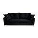 Sofá 3 Lugares Viena 210 cm Soft Preto