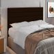 Cabeceira Casal Cama Box 140cm para Quarto Rubi Suede Marrom M11 - D'Rossi