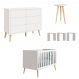 Jogo de Quarto para Bebê Théo New Branco Fosco com Natural - Reller