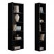Kit Livreiro para Home Office de 60cm e 33 cm Julia Preto - Montanaris Decor