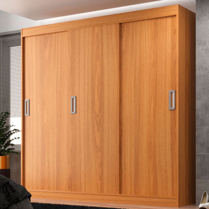 Guarda-roupa Casal Lisboa 3 Portas 2 Gavetas Cinamomo