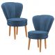 Conjunto 2 Poltronas para Cozinha Confortável Pés de Madeira MOBLAN decor