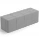 Puff Decorativo Living Sala de Estar 140 cm Roma W01 Suede Cinza - Lyam