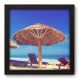 Quadro Decorativo - Praia - 22cm x 22cm - 129qnpap