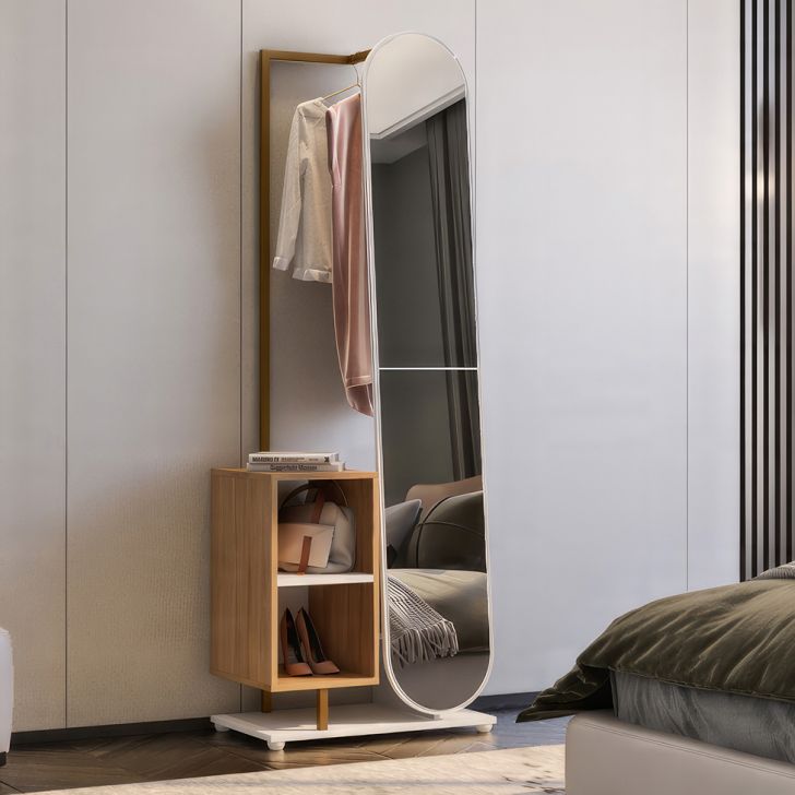 Arara com Espelho Jade Branca e Aveiro