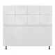 Cabeceira Estofada Damares 160 cm Queen Size Com Botonê Suede Branco - Amarena Móveis