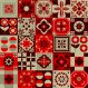 Adesivo De Azulejo Haus For Fun Hidraulico Vermelho 15X15