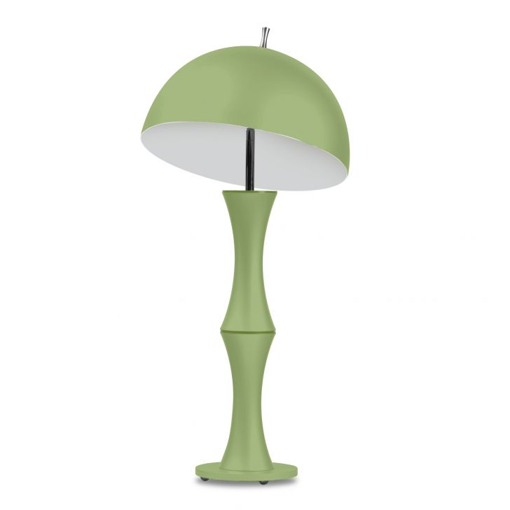 Luminária De Mesa 7635 Verde Direcionável P/ 1 Lâmp. Bivolt