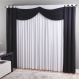 Cortina Sala 300 x 250 cm Malha com Bandô Dubai Preta