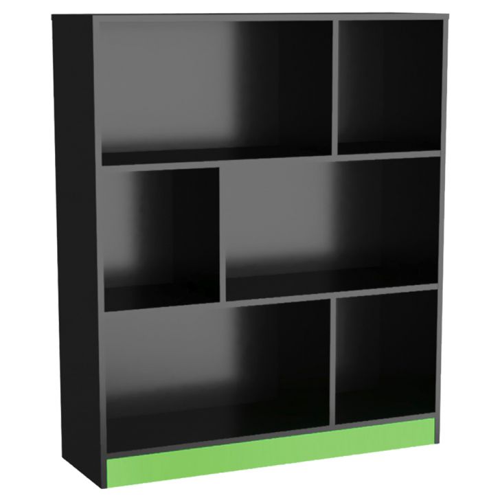 Estante Para Escritorio Gamer B25 Preto Verde NOVAM